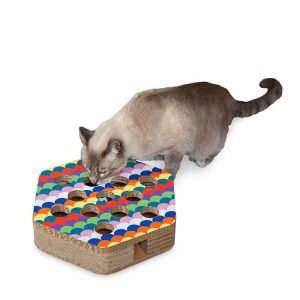 FurHaven Hexagon Busy Box Cat Scratcher