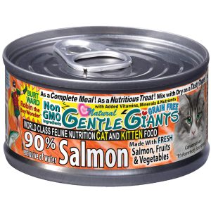 Gentle Giants Natural Non GMO Salmon Cat and Kitten Can Food