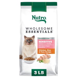 Nutro Wholesome Essentials Sensitive Stomach Chicken, Rice & Peas Dry Cat Food