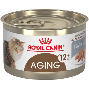 Royal Canin Feline Health Nutrition Aging 12+ Senior Loaf in Sauce Cat Food