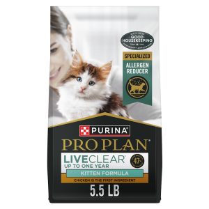 Purina Pro Plan LiveClear Allergen Reducer Chicken and Rice Formula Dry Cat Food for Kittens Cat