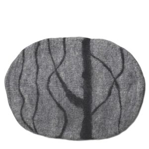 Dharma Dog Karma Cat Light Grey River Stone Wool Pet Mat