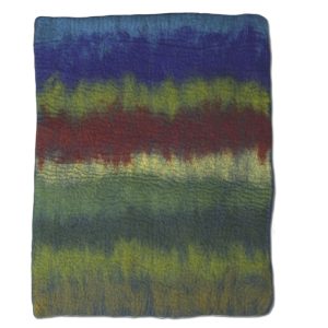 Dharma Dog Karma Cat Blue/Red Multi Ombre Wool Pet Mat