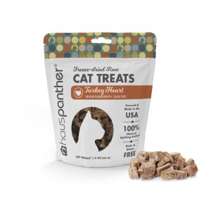 Hauspanther Collection by Primetime Turkey Heart Freeze-dried Raw Cat Treats