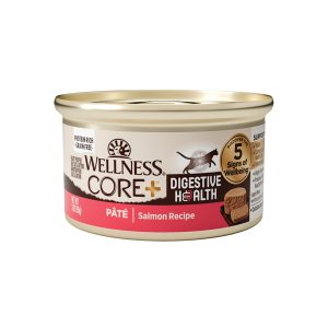 Wellness CORE+ Digestive Health Salmon Natural, Protein-Rich, Grain Free Pate Adult Wet Cat Food