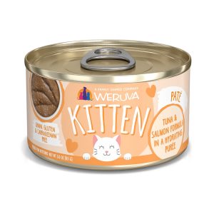 Weruva Kitten Pate Tuna & Salmon Formula in a Hydrating Puree Wet Cat Food