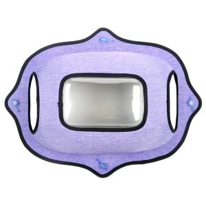 Pet Life Purple 'Purr-view' See-through Suction Cup Kitty Cat Lounger and Bed