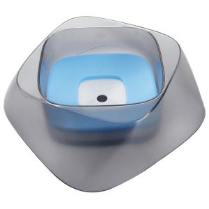 Pet Life Blue 'Hydritate' Anti-Puddle Cat and Dog Drinking Water Bowl