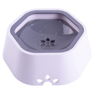Pet Life Grey 'Everspill' 2-in-1 Food and Anti-Spill Water Pet Bowl