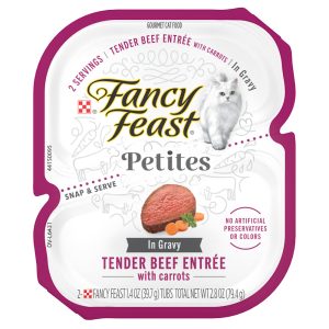 Fancy Feast Petites Tender Beef Entree with Carrots in Gravy Wet Cat Food