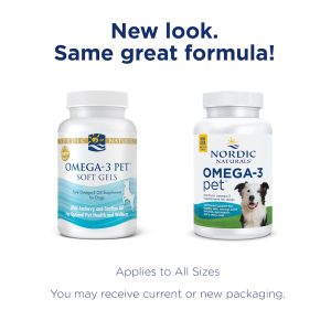 Nordic Naturals Omega-3 Pet Fish Oil Soft Gels for Dogs and Cats