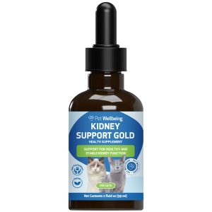 Pet Wellbeing Gold Natural Kidney Disease Support Supplement for Cats