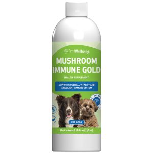 Pet Wellbeing Mushroom Immune Gold Natural Cat & Dog Cancer Support Supplement