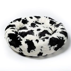 Mau Lifestyle Cowhide Fluffi Donut Cat Bed