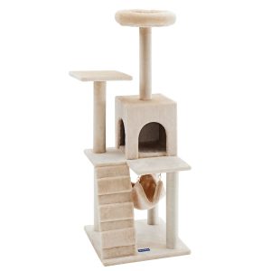 Sam's Pets Cream Double Decker Cat Tree