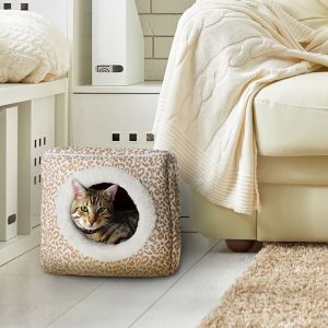 Pet Adobe Enclosed Cave Cat Bed