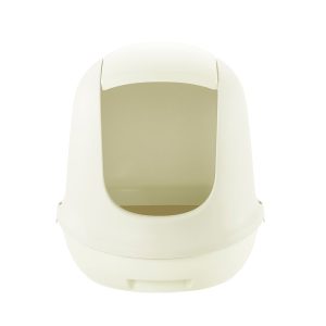 Richell Paw Trax White Dome Hooded Cat Litter Box