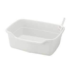 Richell Paw Trax White Wide Cat Litter Pan
