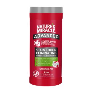 Nature's Miracle Advanced Platinum Stain & Odor Eliminator Wipes for Dogs