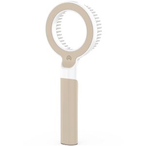 Pet Life 'WAGNIFY' Brown 360 Degree and Multi-Directional Modern Grooming Pet Rake Comb