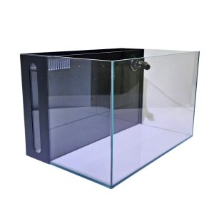Lifegard Aquatics 4.14 Gallon Low Iron Ultra Clear Aquarium Tank with Built in Back Filter