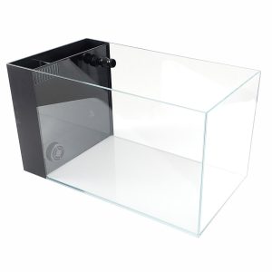 Lifegard Aquatics 3.8 Gallon Low Iron Ultra Clear Aquarium Tank with Built in Side Filter