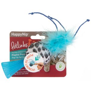 Petlinks Playful Popper Pop-Up Spring Catnip & Silvervine Cat Toy