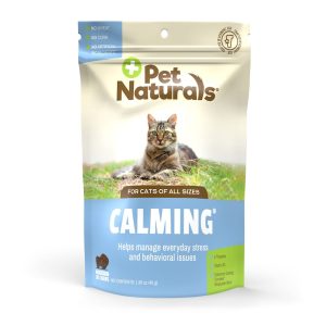 Pet Naturals Calming All Natural Stress and Anxiety Reducing Chicken Liver Flavored Cat Chew