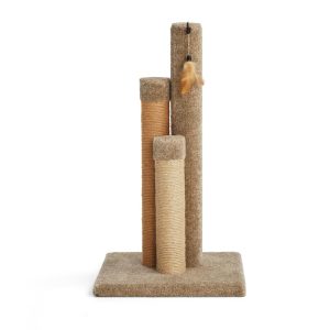 EveryYay Essentials Scratchin' The Surface 3-Sided Post with Scratcher Cat Toy