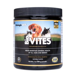 Flora Inc BiologicVET BioVITES Complete Multi-Nutrient Supply Powder Supplement for Cats and Dogs