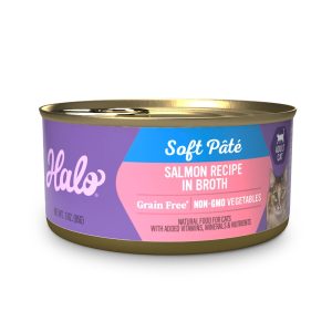 Halo Grain Free Salmon Recipe in Broth Adult Wet Cat Food