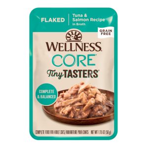 Wellness CORE Flaked Tuna & Salmon in Sauce Tiny Tasters Wet Cat Food