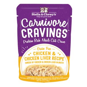 Stella & Chewy's Carnivore Cravings Protein Rich Meal or Topper Chicken & Chicken Liver Recipe Wet Cat Food