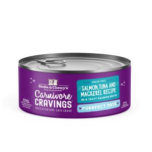 Stella & Chewy's Carnivore Cravings Purrfect Pate Salmon, Tuna & Mackerel Recipe Wet Cat Food