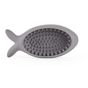 EveryYay Gray Fish Slowfeeder for Cats