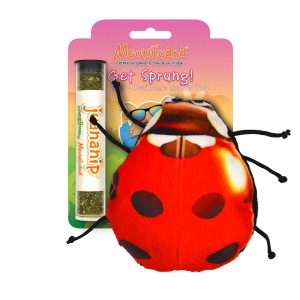 Meowijuana Get Sprung Refillable Ladybug Cat Toy