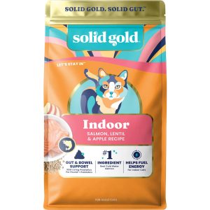 Solid Gold Let's Stay In Salmon, Lentil & Apple Grain, Gluten free Indoor Dry Cat Food