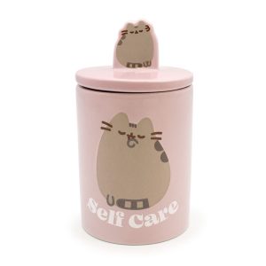 Pusheen Pink Self Care Treat Jar for Cats