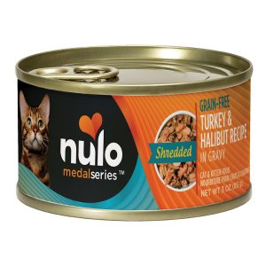 Nulo MedalSeries Grain-Free Shredded Turkey & Halibut Wet Cat Food