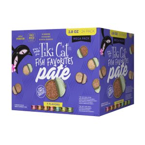 Tiki Cat Mega Pack Fish Favorites Pate Wet Food for Cats