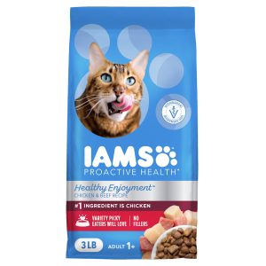 Iams Healthy Enjoyment Chicken & Beef Recipe Dry Cat Food
