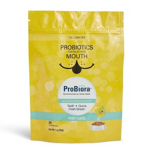 ProBiora Good Bacteria for Healthy Teeth, Gums & Fresh Breath Probiotics for your Cat's Mouth 30 Individual Packets