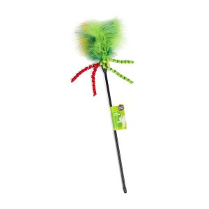 Leaps & Bounds Green Wand Cat Teaser Toy