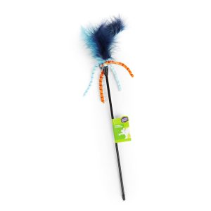 Leaps & Bounds Blue Wand Cat Teaser Toy