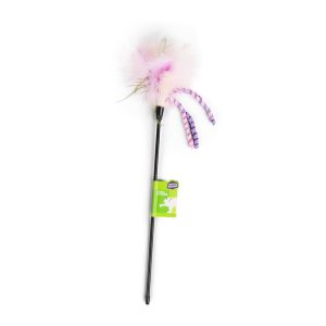 Leaps & Bounds Pink Wand Cat Teaser Toy