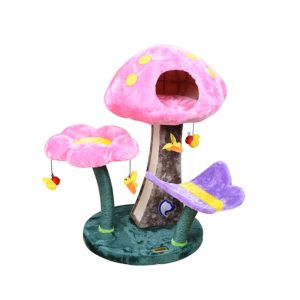 PetPals Group Catry Wonderland Multifunctional Cat Tree with Condo, Sisal Scratching Board & Toys