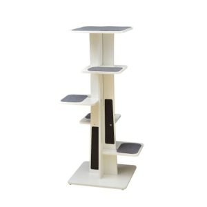 PetPals Group Modern Tower 6-Level Cat Tree with Cozy Felt Mats & Sisal Scratching Pads