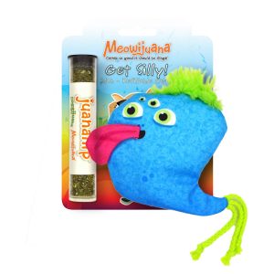 Meowijuana Blue Get Silly Refillable Blob Cat Toy