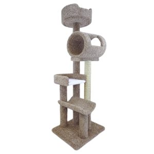 New Cat Condos 140003- Solid Wood Climbing Tower Cat Tree