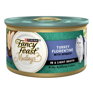 Fancy Feast Medleys Turkey Florentine with Spinach in a Light Broth Wet Cat Food